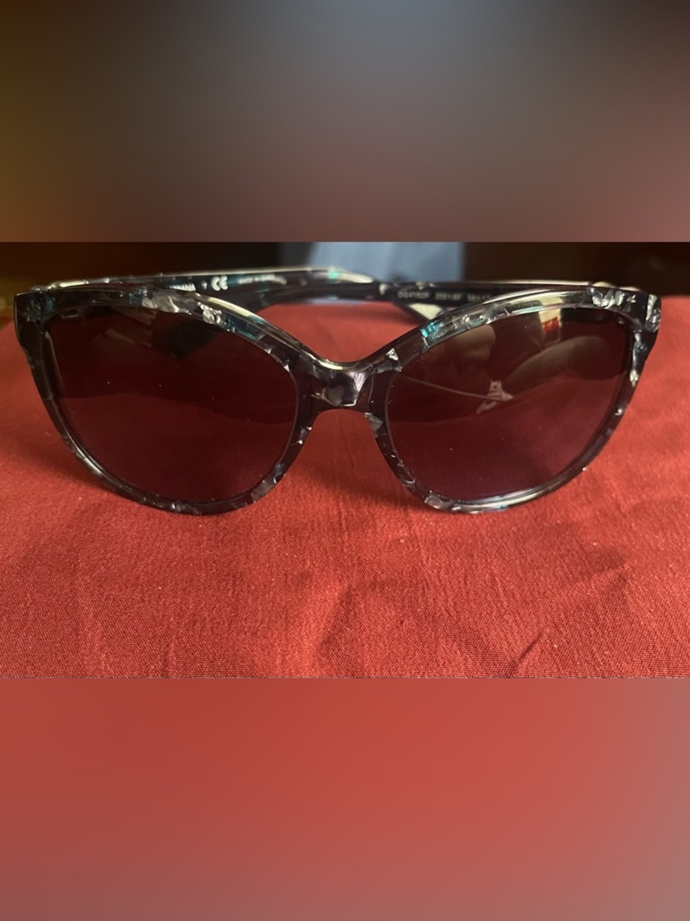Dolce & Gabanna Blue Tortoiseshell Women's Sunglasses with Dark Lenses
